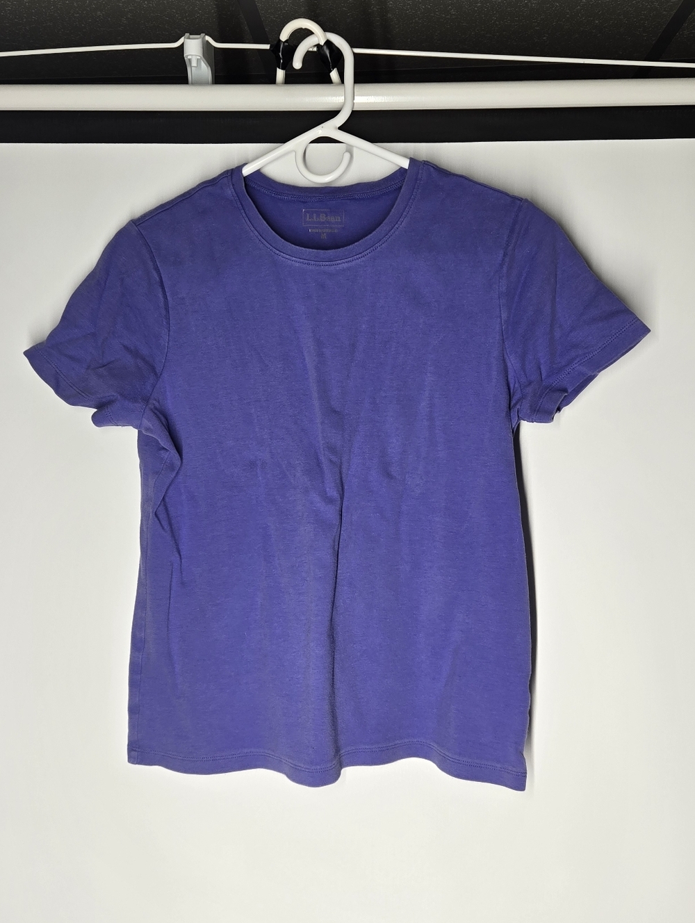 L.L. Bean Purple Short Sleeve Crewneck Tee